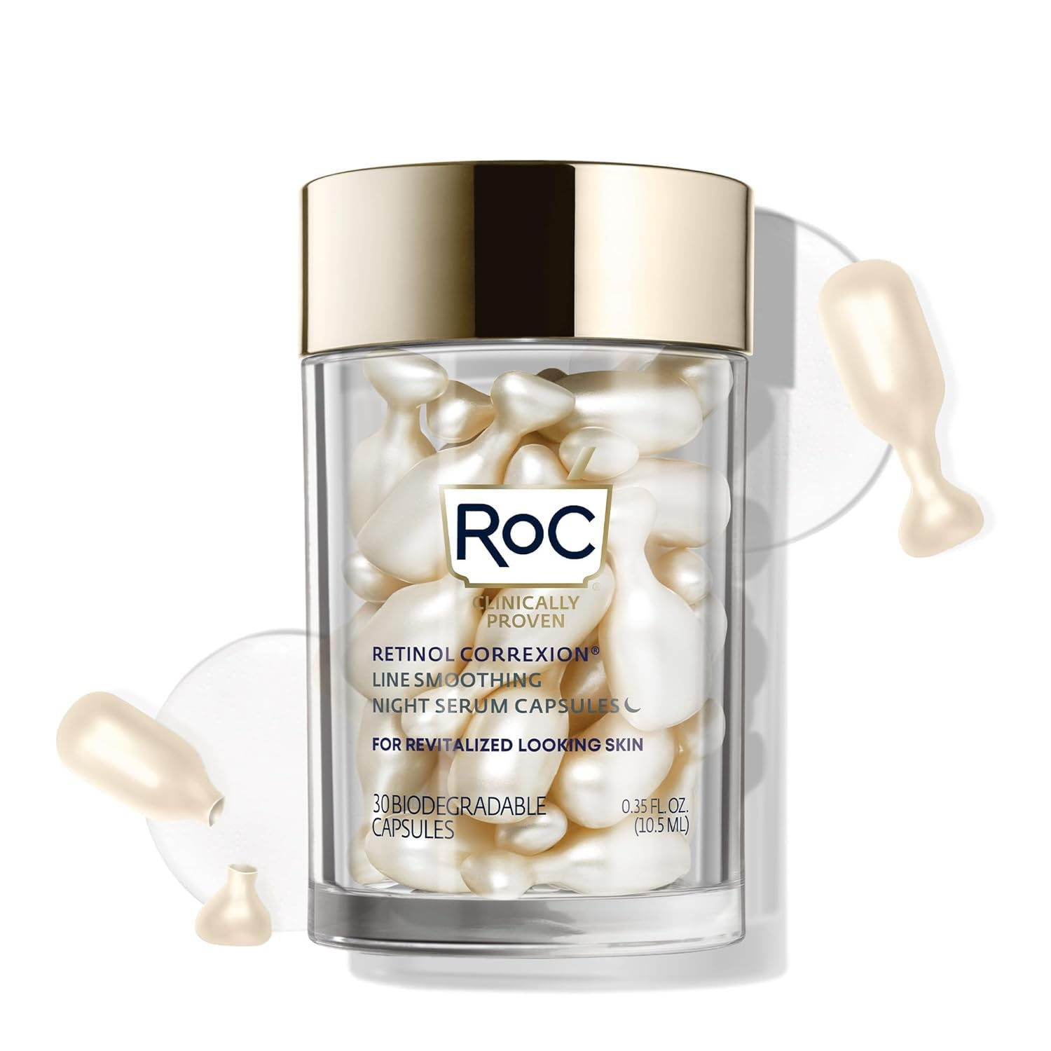 RoC Retinol Correxion Line Smoothing Night Serum Capsules 30ct